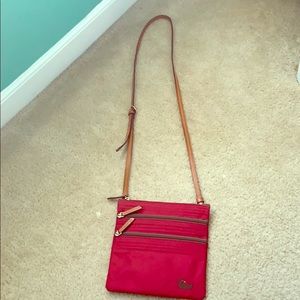 Dooney and Bourke red crossbody bag